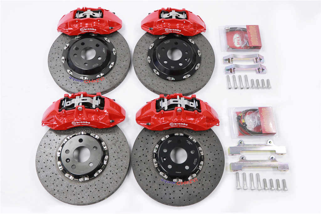 Tesla Model X modified Brembo carbon ceramic brake