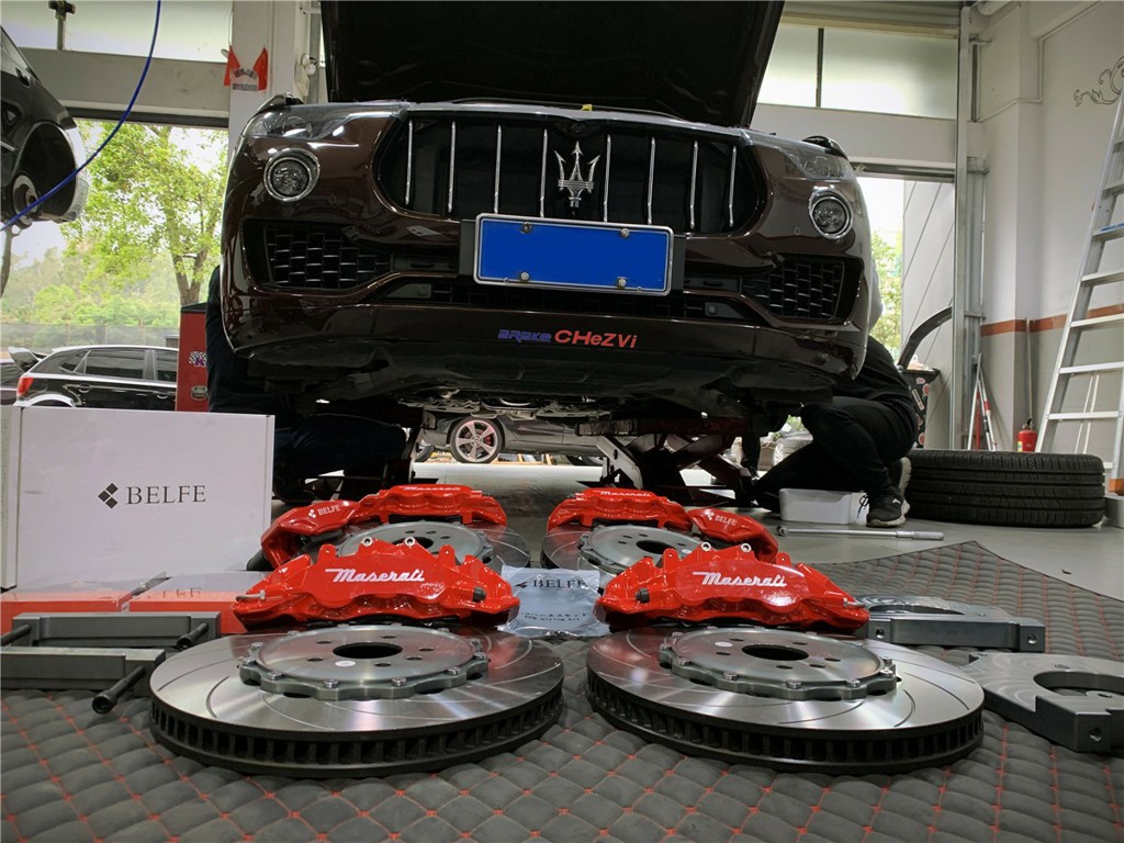 Modification case: Maserati Levante upgrading AP95 series front 6 rear 4 brake kit